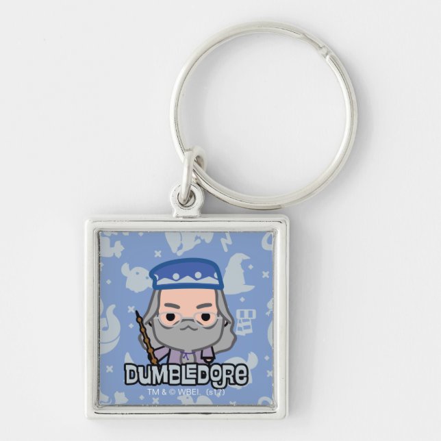 Dumbledore Cartoon Character Art Keychain (Front)