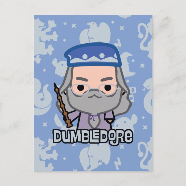 Dumbledore Cartoon Character Art Postcard (Front)