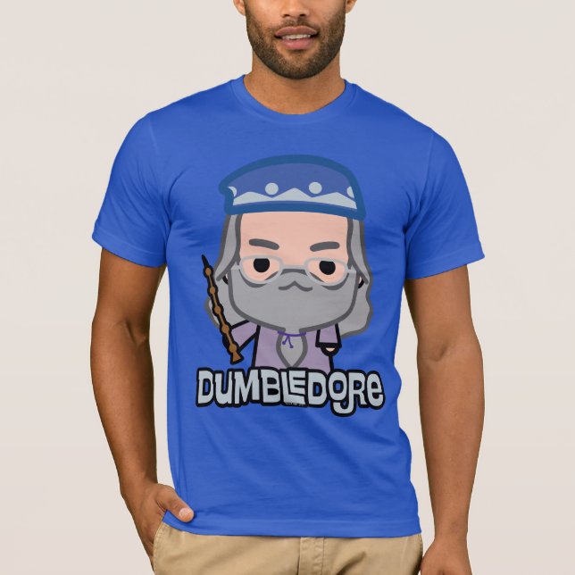 Dumbledore Cartoon Character Art T-Shirt (Front)
