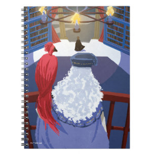 Dumbledore & Fawkes on Balcony Notebook
