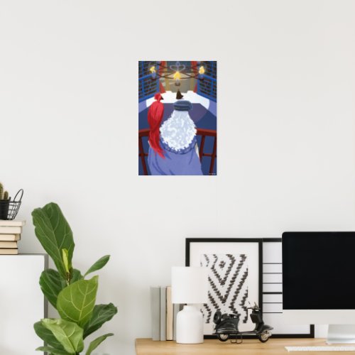 Dumbledore  Fawkes on Balcony Poster