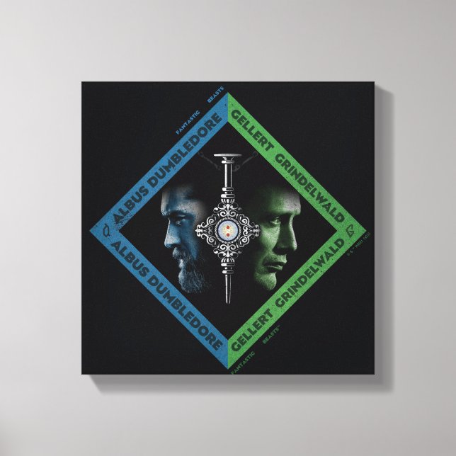 Dumbledore & Grindlewald Blood Troth Graphic Canvas Print (Front)