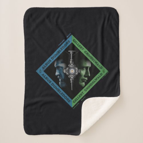 Dumbledore  Grindlewald Blood Troth Graphic Sherpa Blanket