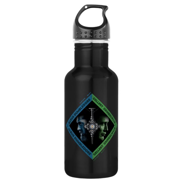 Dumbledore & Grindlewald Blood Troth Graphic Stainless Steel Water Bottle (Front)
