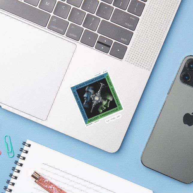 Dumbledore & Grindlewald Blood Troth Graphic Sticker (Laptop w/ iPhone)