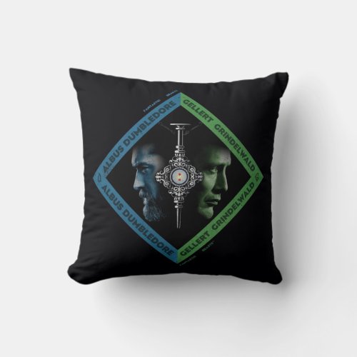 Dumbledore  Grindlewald Blood Troth Graphic Throw Pillow