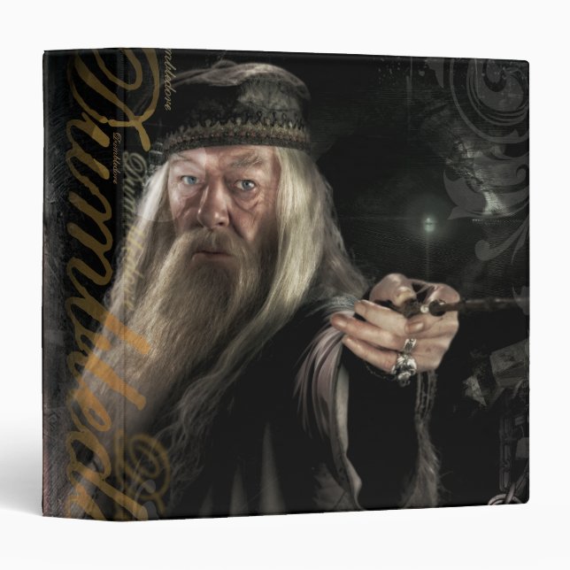Dumbledore Script Logo 3 Ring Binder (Front/Spine)