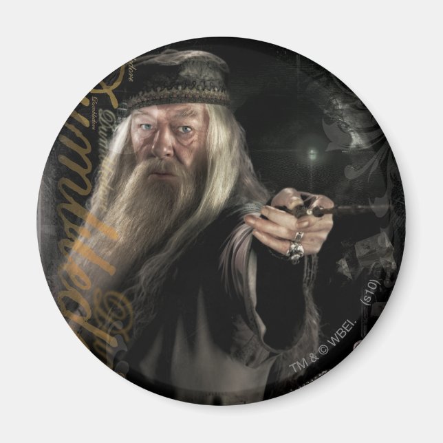 Dumbledore Script Logo Magnet (Front)