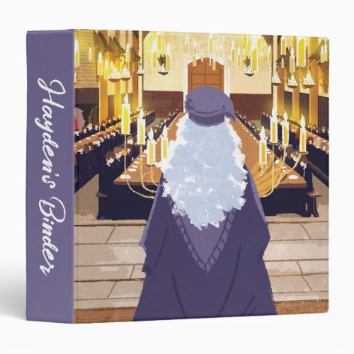 Dumbledore Speaking in the Hogwarts Great Hall 3 Ring Binder