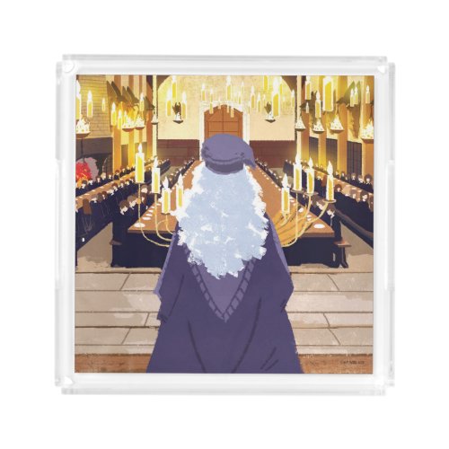 Dumbledore Speaking in the Hogwarts Great Hall Acrylic Tray