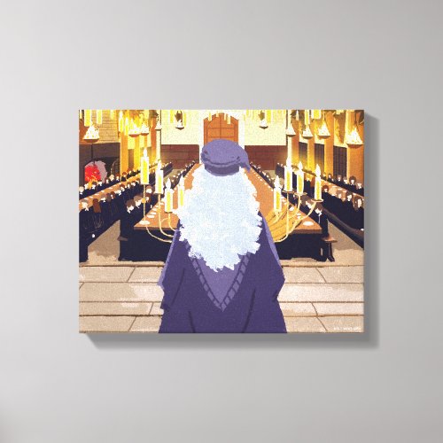 Dumbledore Speaking in the Hogwarts Great Hall Canvas Print