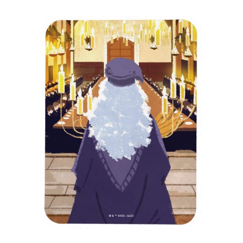 Dumbledore Speaking in the Hogwarts Great Hall Magnet