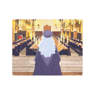 Dumbledore Speaking in the Hogwarts Great Hall Metal Print