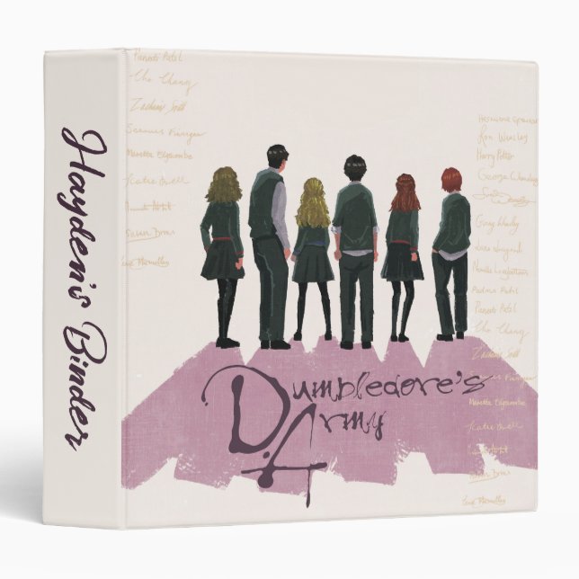 Dumbledore's Army Illustration 3 Ring Binder (Front/Spine)