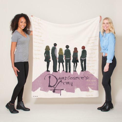 Dumbledores Army Illustration Fleece Blanket