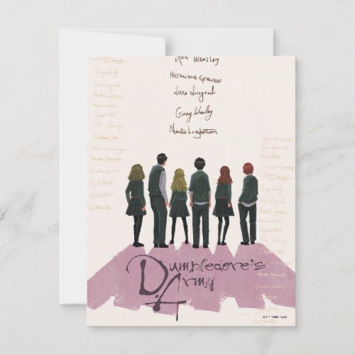 Dumbledores Army Illustration Note Card