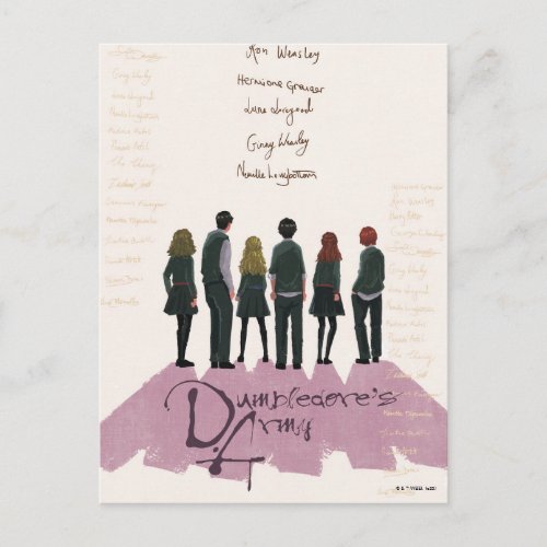 Dumbledores Army Illustration Postcard