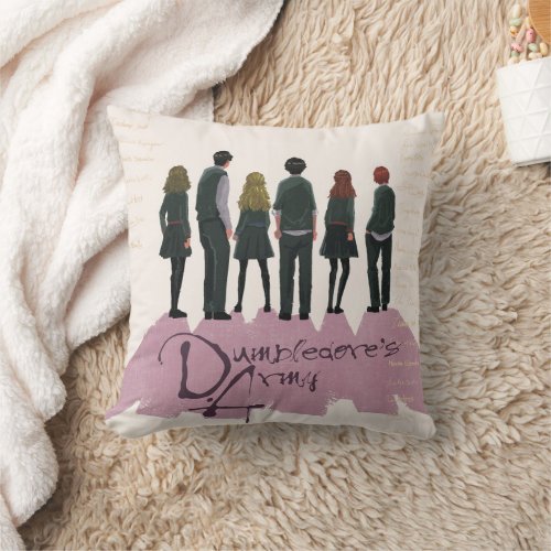 Dumbledores Army Illustration Throw Pillow