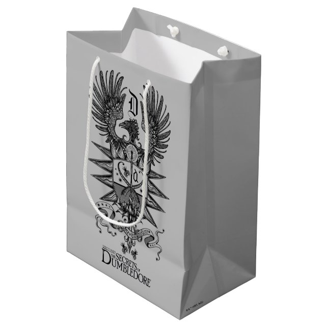 Dumbledore's Crest Medium Gift Bag (Front Angled)