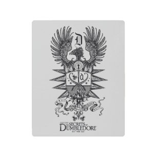 Dumbledore's Crest Metal Print