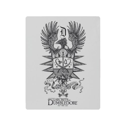 Dumbledores Crest Metal Print