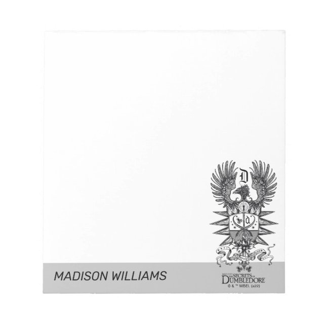 Dumbledore's Crest Notepad (Front)