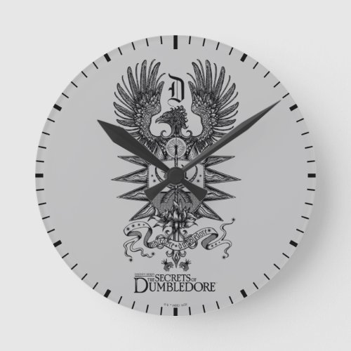 Dumbledores Crest Round Clock