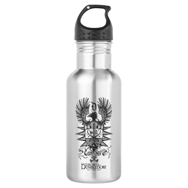 Dumbledore's Crest Stainless Steel Water Bottle (Front)