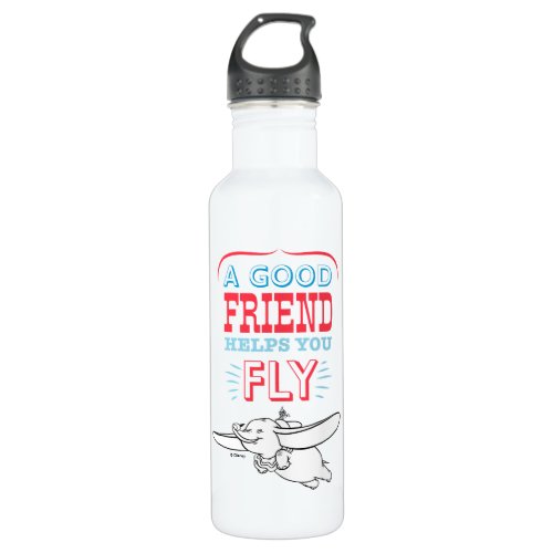 Dumbo  A Good Friend Helps You Fly Stainless Steel Water Bottle