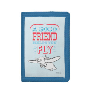 Dumbo A Good Friend Helps You Fly Tri-fold Wallet