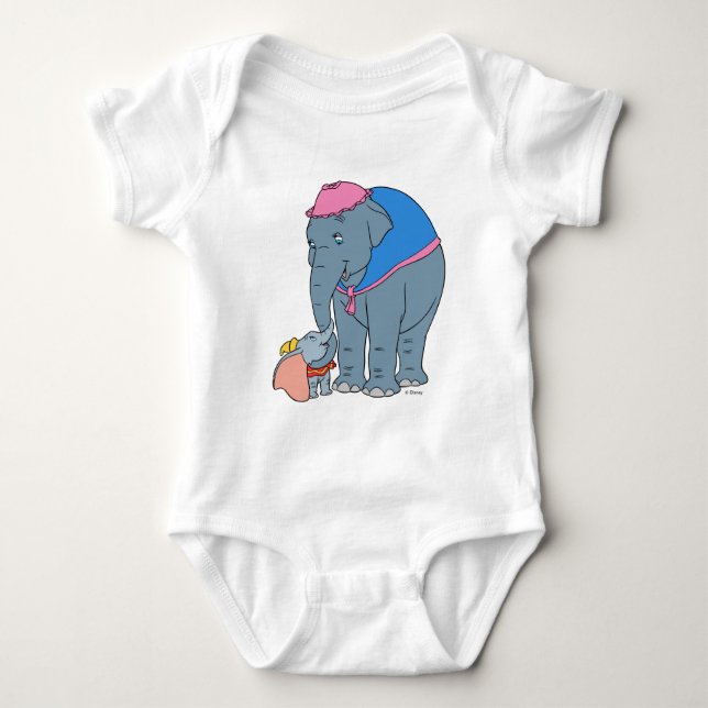 Dumbo and his Mother Baby Bodysuit (Front)