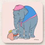 Dumbo and his Mother Beverage Coaster<br><div class="desc">This sweet design feature's Dumbo and his Mother.</div>