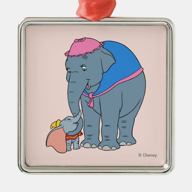 Dumbo and his Mother Metal Ornament (Front)