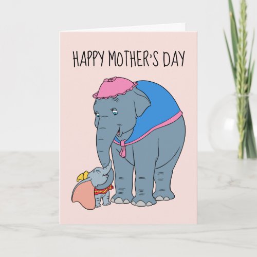 Dumbo and his Mother  Mothers Day Card