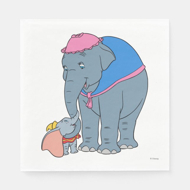 Dumbo and his Mother Napkins (Front)