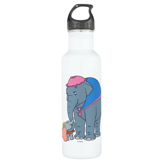 Dumbo and his Mother Stainless Steel Water Bottle (Front)