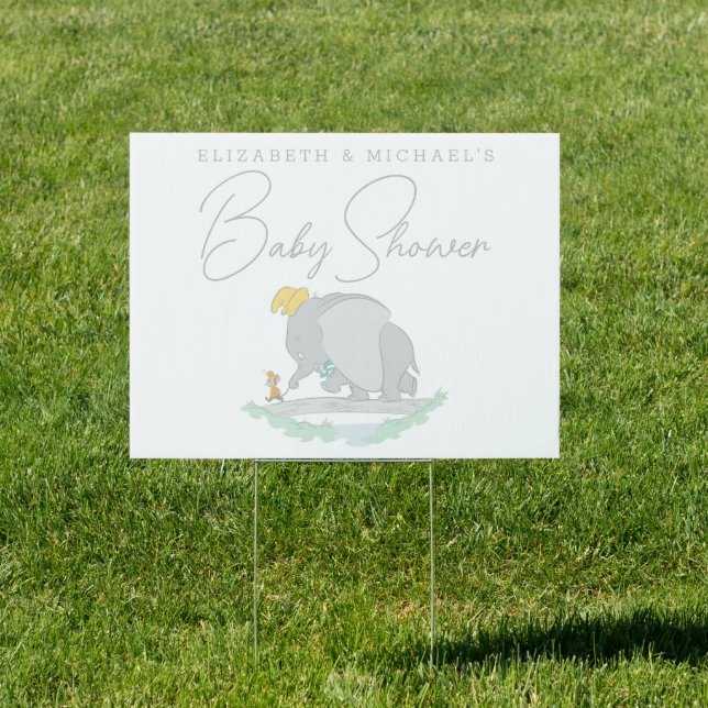 Dumbo and Timothy Q. Baby Shower Welcome Sign (Insitu)