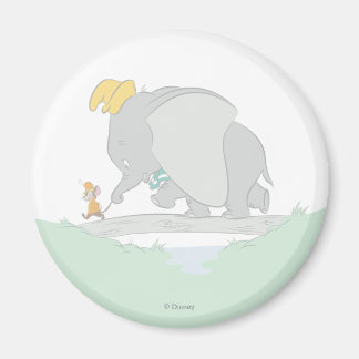 Dumbo and Timothy Q. Watercolor Magnet