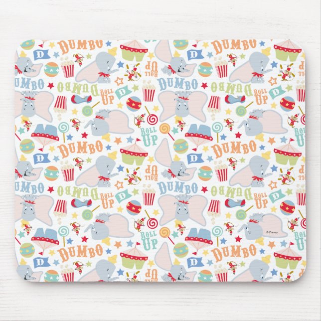 Dumbo and Timothy Roll Up Pattern Mouse Pad (Front)