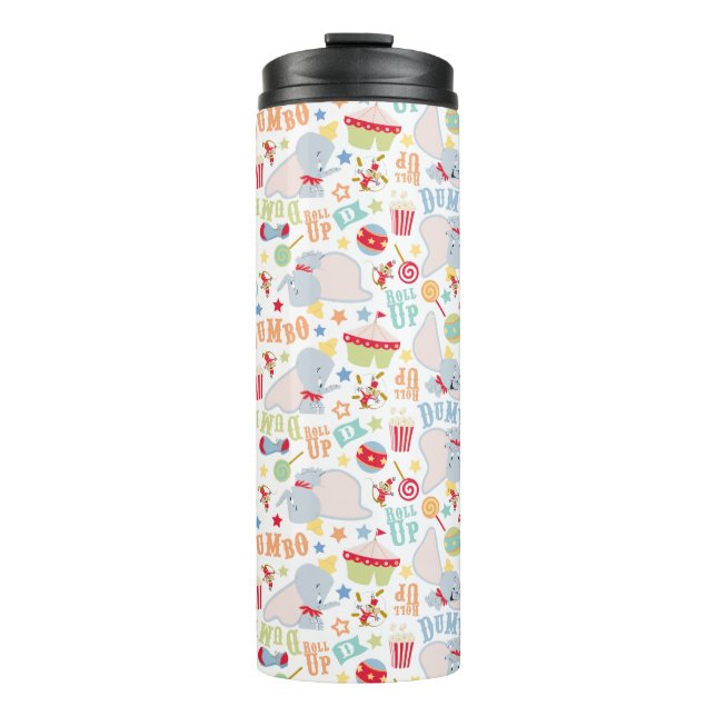 Dumbo and Timothy Roll Up Pattern Thermal Tumbler (Front)