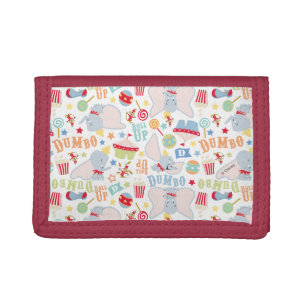 Dumbo and Timothy Roll Up Pattern Tri-fold Wallet