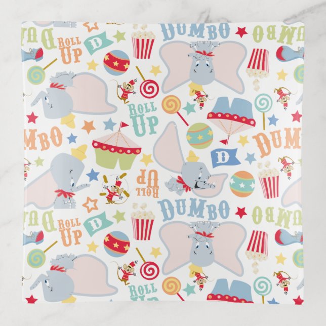 Dumbo and Timothy Roll Up Pattern Trinket Tray (Front)