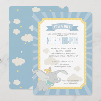 Dumbo | Boy Baby Shower Invitation