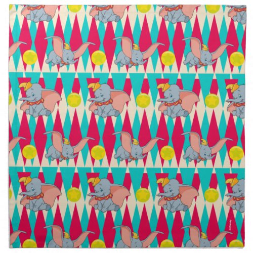 Dumbo Bright Circus Pattern Cloth Napkin