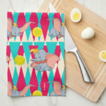 Dumbo Bright Circus Pattern Kitchen Towel