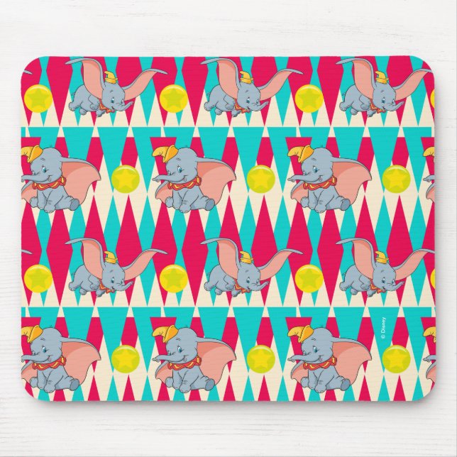 Dumbo Bright Circus Pattern Mouse Pad (Front)