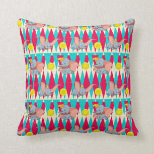 Dumbo Bright Circus Pattern Throw Pillow
