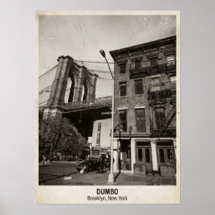 DUMBO Brooklyn New York — Iconic Bridge Poster