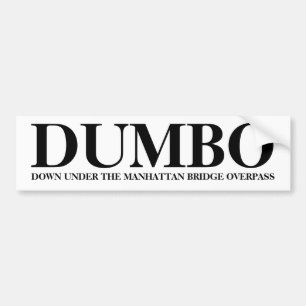 DUMBO Bumper Sticker