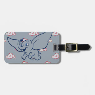 Dumbo Cartoon Dumbo Flying With Feather Luggage Tag